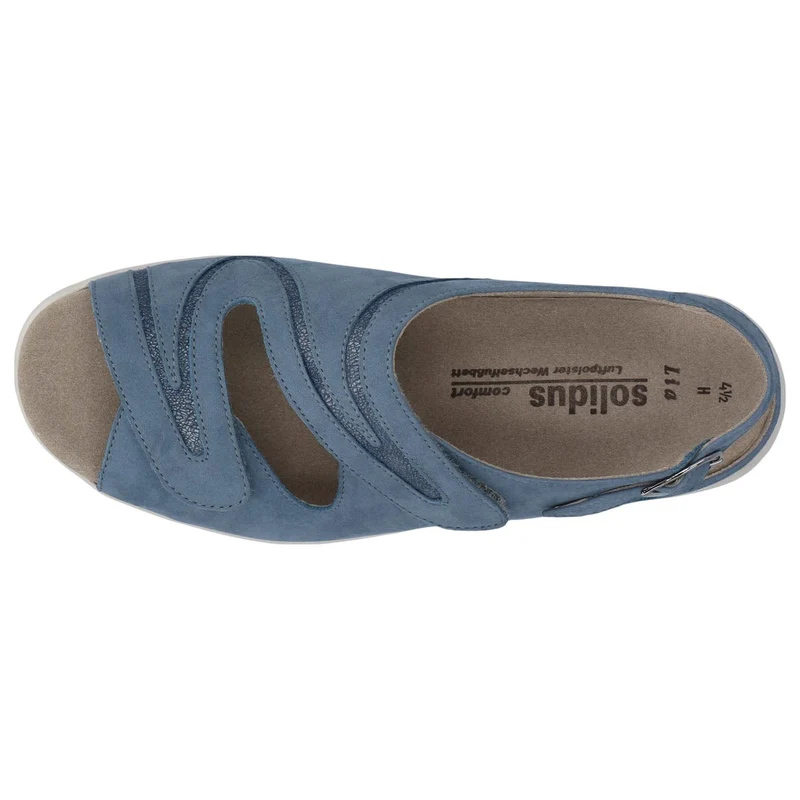 Solidus Komfort Sandalen blau