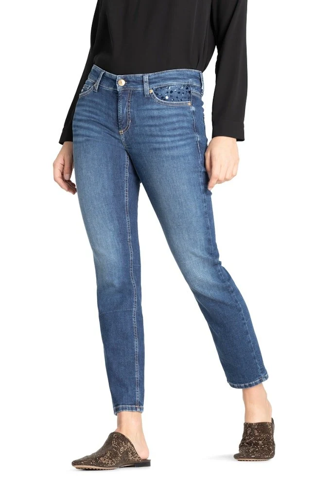Cambio Stoffhose Blau