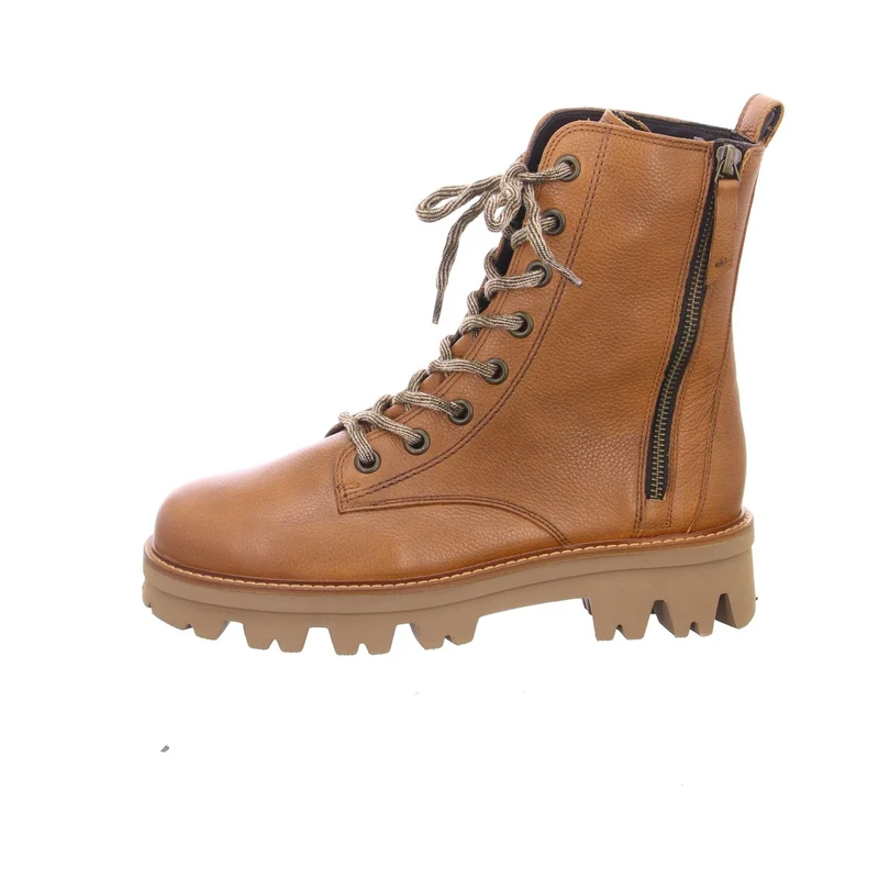Paul Green Schnür-Stiefeletten cognac