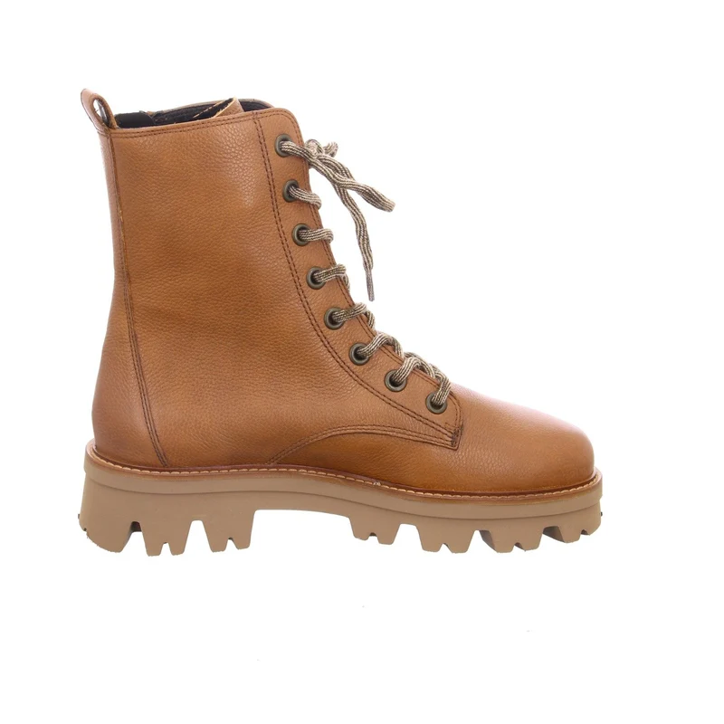 Paul Green Schnür-Stiefeletten cognac