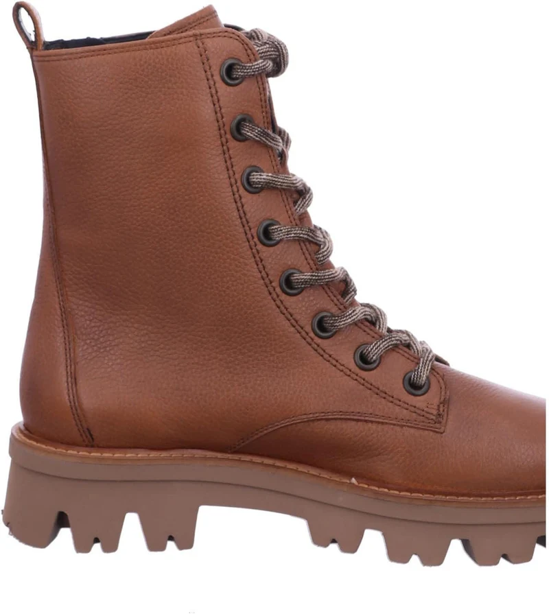 Paul Green Schnür-Stiefeletten cognac