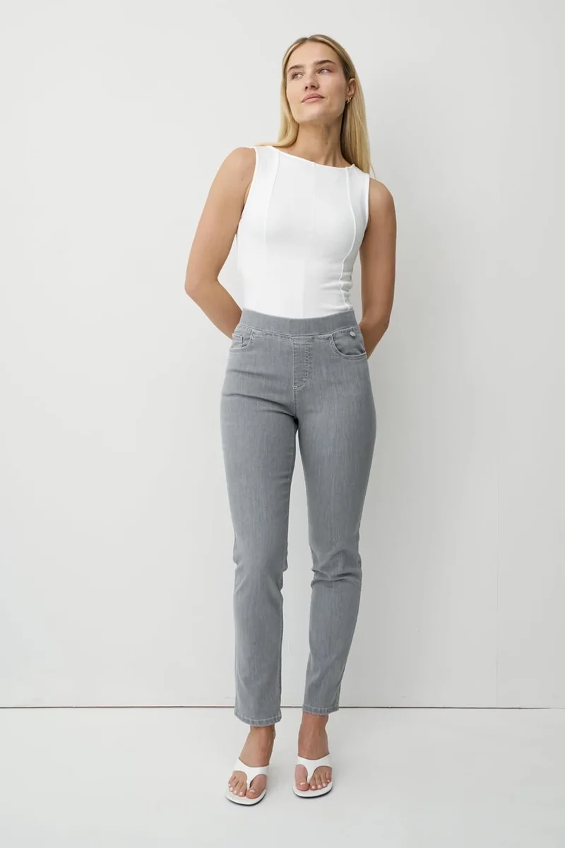 Anna Montana Stoffhose silber