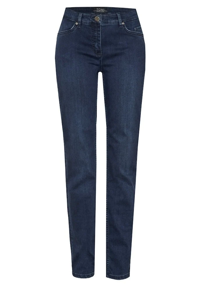 Toni Straight Leg Jeans Blau