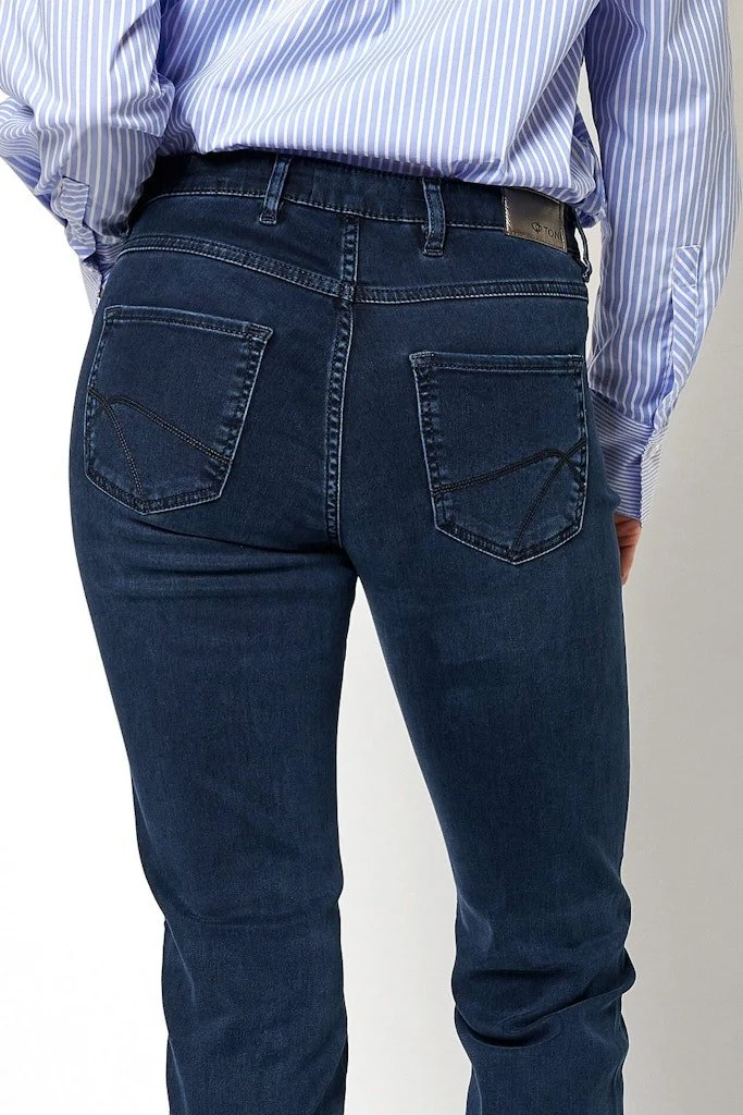 Toni Straight Leg Jeans Blau