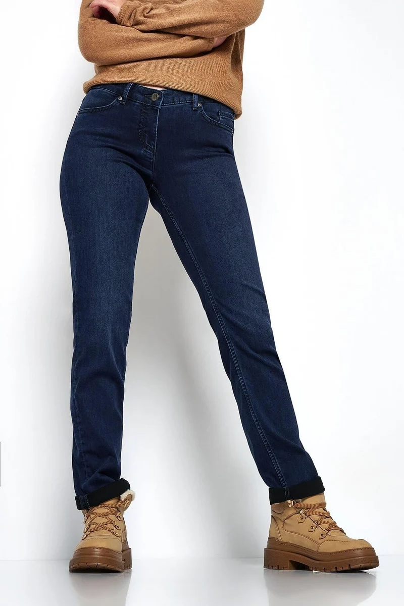 Toni Straight Leg Jeans Blau