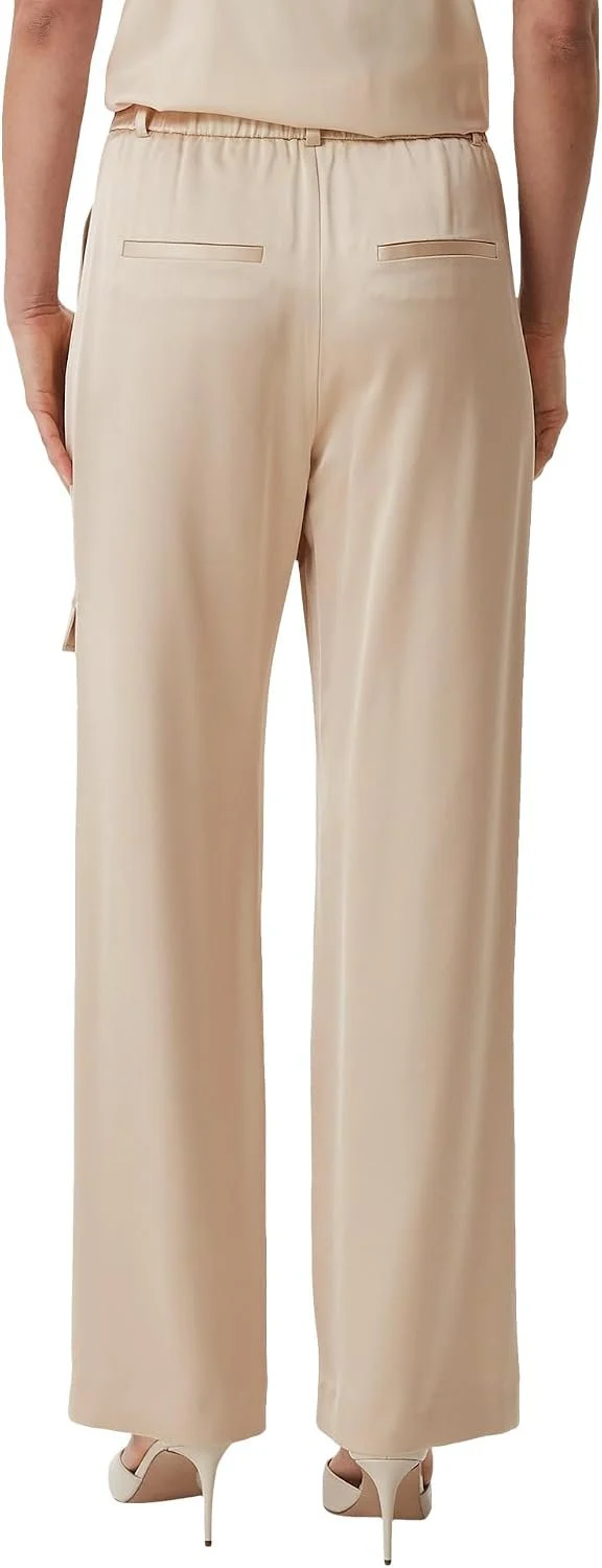 Comma Stoffhose Beige