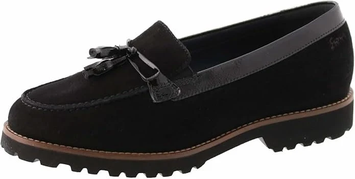 Sioux Komfort Slipper schwarz
