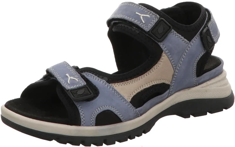 Waldläufer Riemchen Sandalen blau