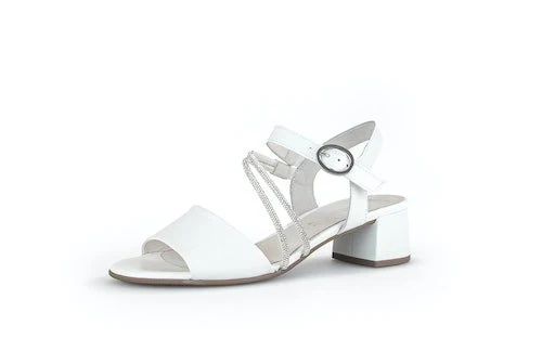 Gabor Plateau Sandalen weiß