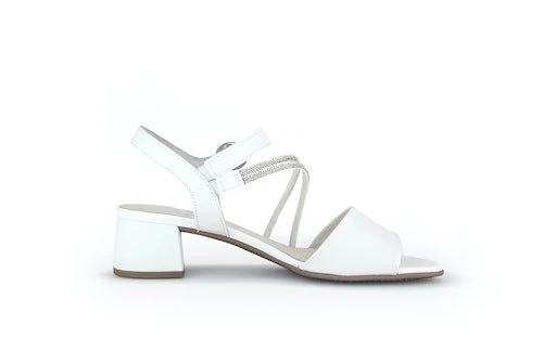 Gabor Plateau Sandalen weiß