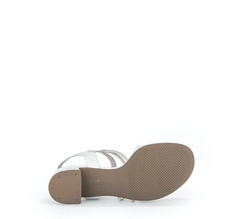 Gabor Plateau Sandalen weiß