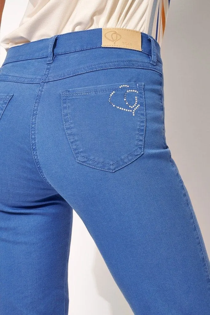 Toni Stoffhose Blau