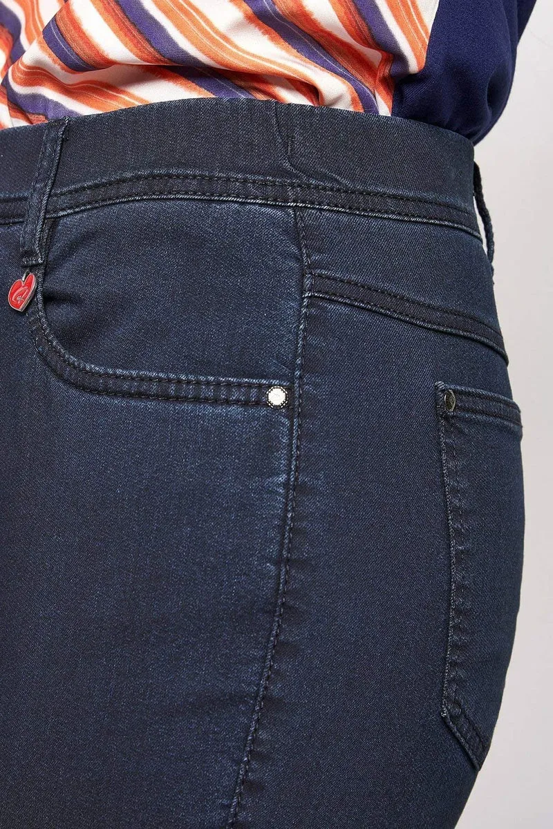 Toni Stoffhose blau