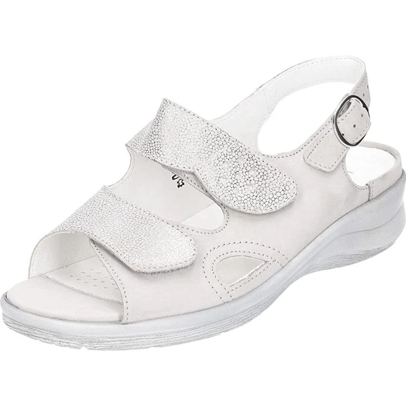 Waldläufer Komfort Sandalen kristallweiß