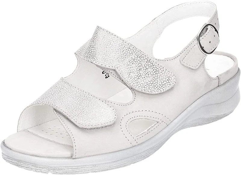Waldläufer Komfort Sandalen kristallweiß