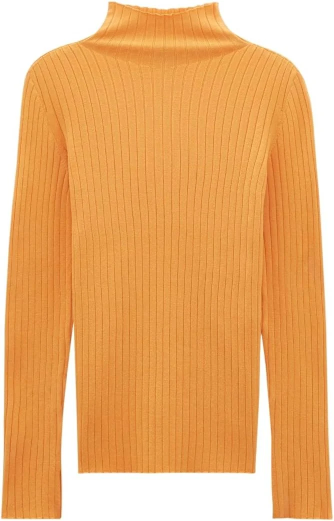 Someday Rollkragenpullover Orange