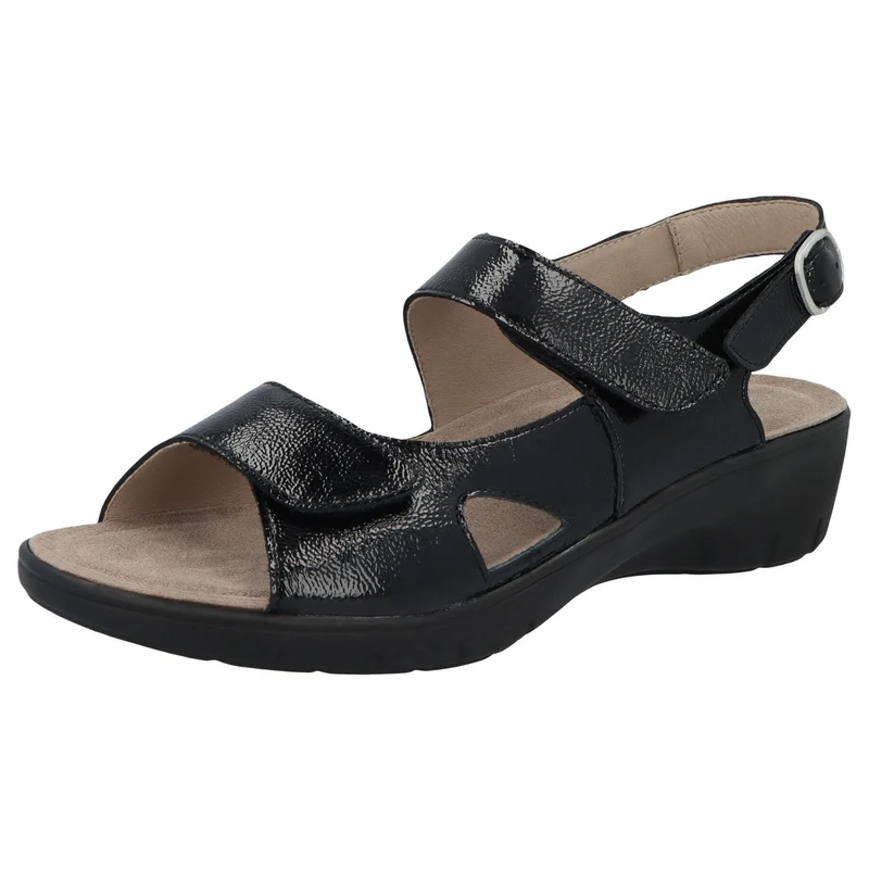 Solidus Komfort Sandalen schwarz