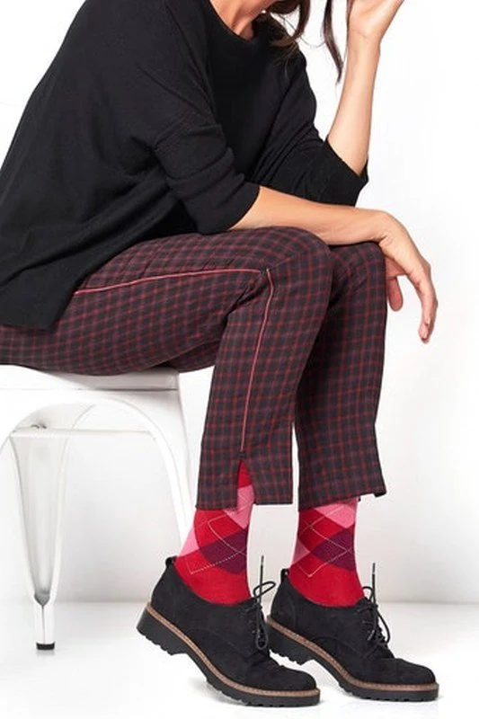Toni Stoffhose rot