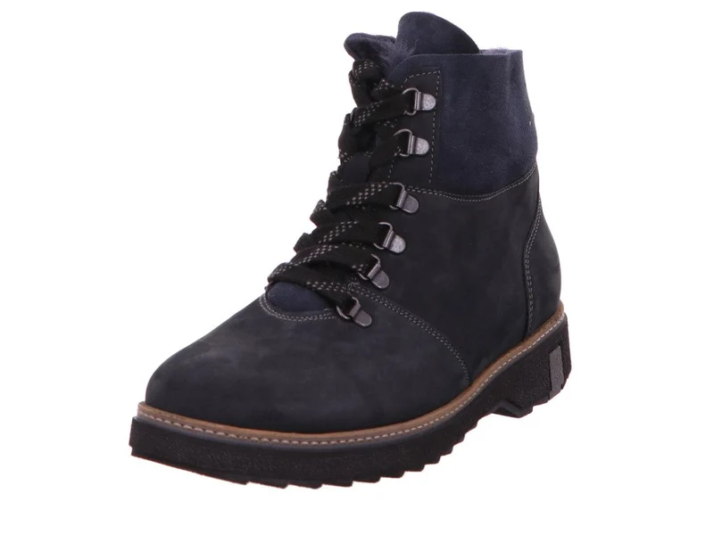 Waldläufer Schnür-Stiefeletten blau