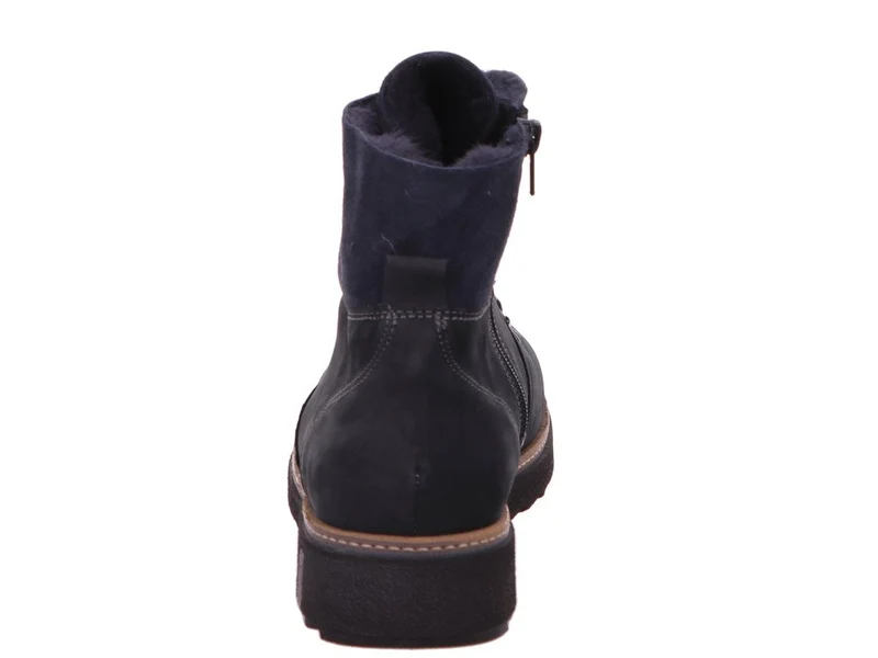 Waldläufer Schnür-Stiefeletten blau