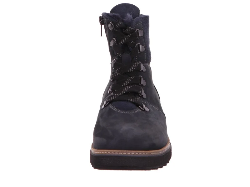 Waldläufer Schnür-Stiefeletten blau