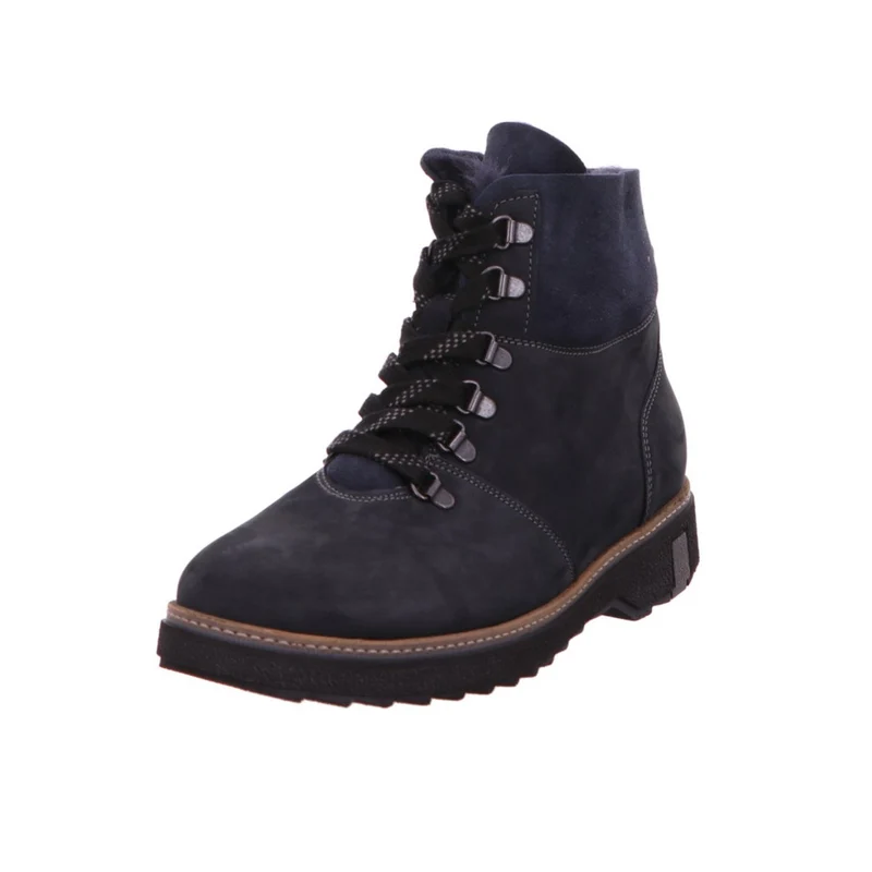 Waldläufer Schnür-Stiefeletten blau