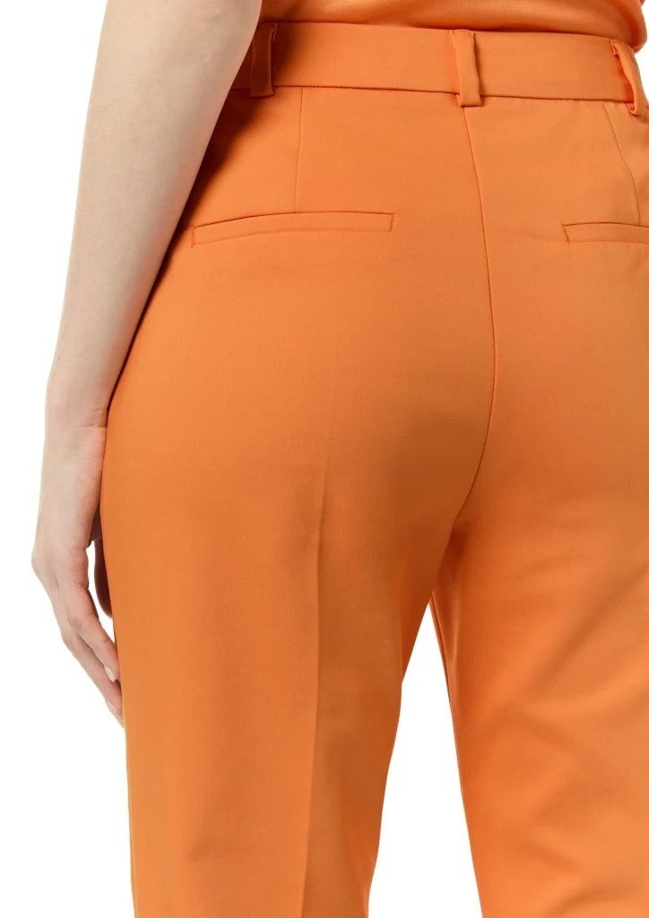 Comma Bügelfaltenhose Orange