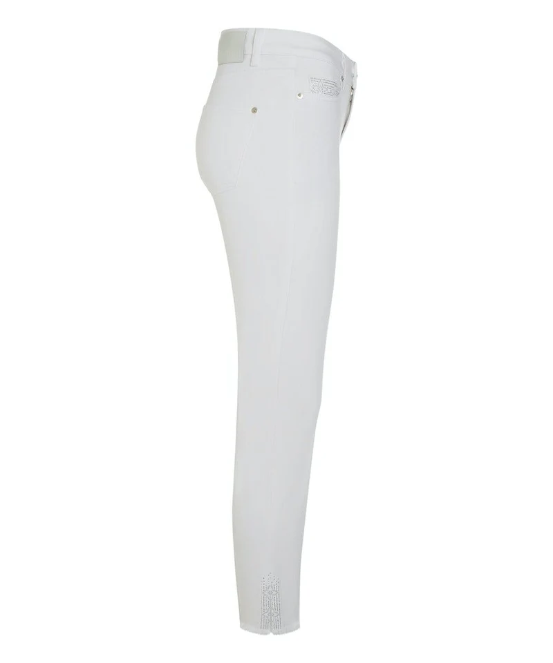 Cambio Piper short Damen Jeans Weiß