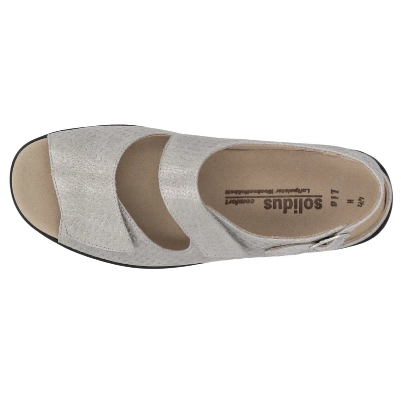 Solidus Komfort Sandalen silber
