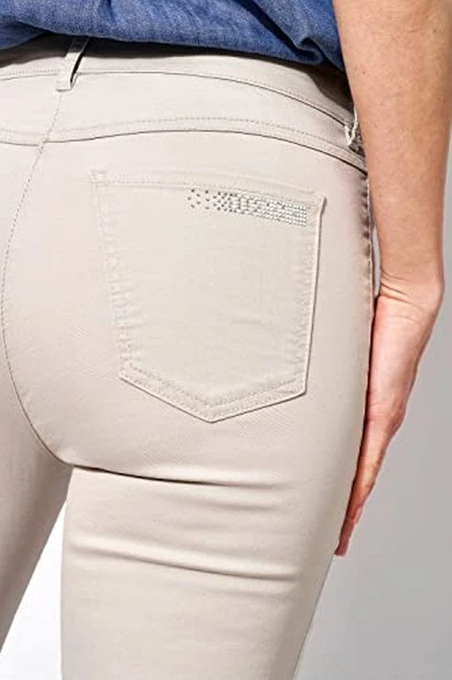 Toni Slim Fit Jeans beige
