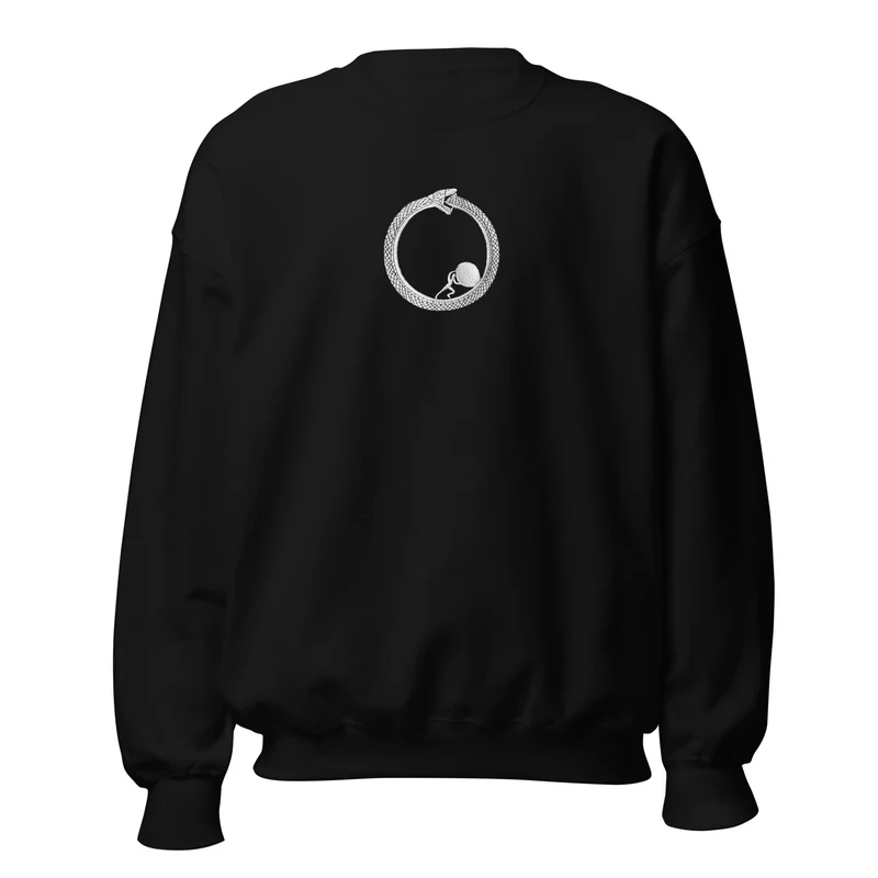 Sisyphus in Ouroboros - Embroidered - Sweatshirt