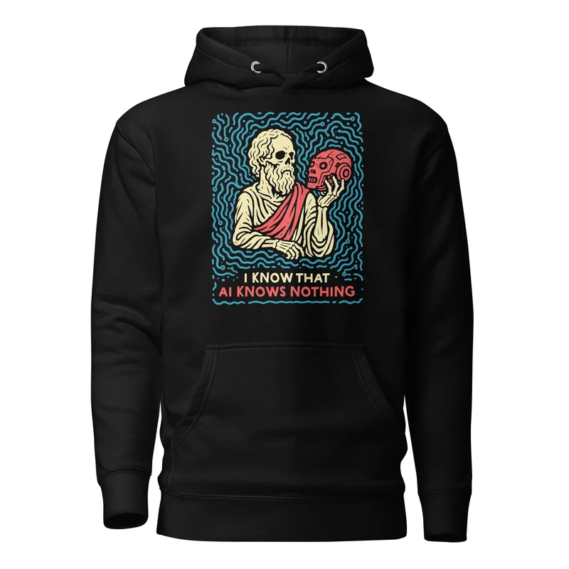 I know that AI knows nothing - Premium Hoodie