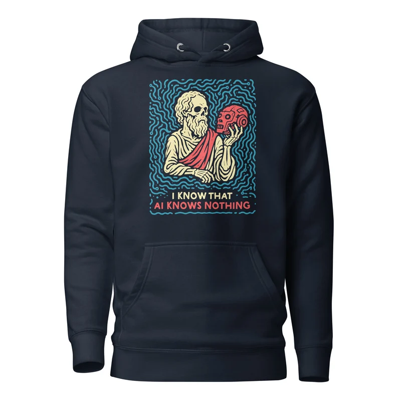 I know that AI knows nothing - Premium Hoodie