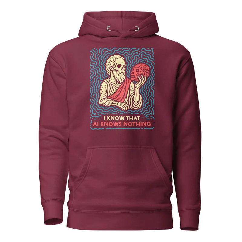 I know that AI knows nothing - Premium Hoodie