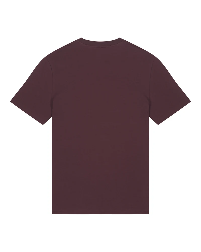 Fox in a Box – handbedrucktes T-Shirt aus Bio-Baumwolle – Red Brown