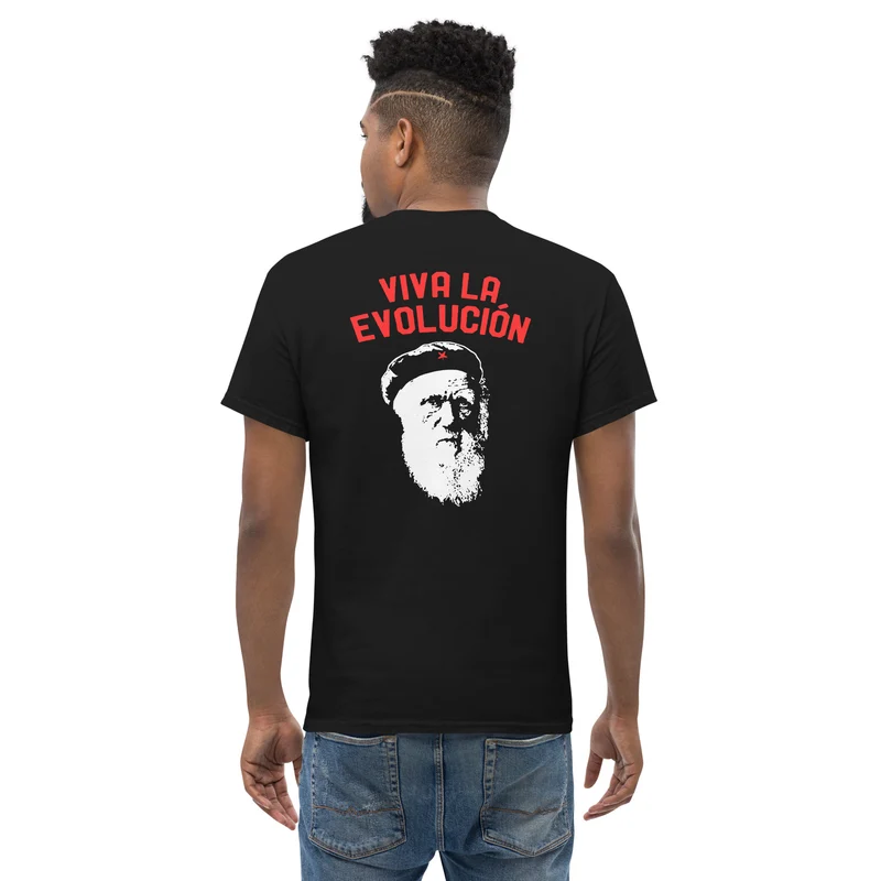 Darwin - Viva la Evolucion - Back Print - Unisex Classic T-Shirt