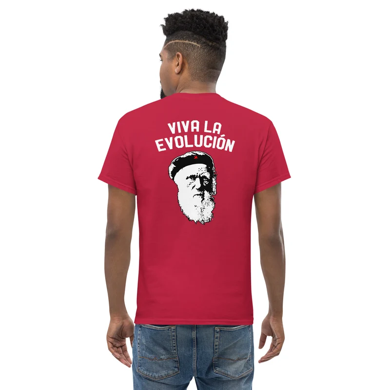 Darwin - Viva la Evolucion - Back Print - Unisex Classic T-Shirt
