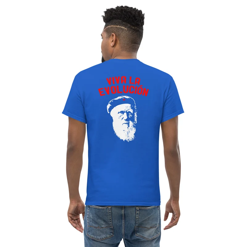 Darwin - Viva la Evolucion - Back Print - Unisex Classic T-Shirt