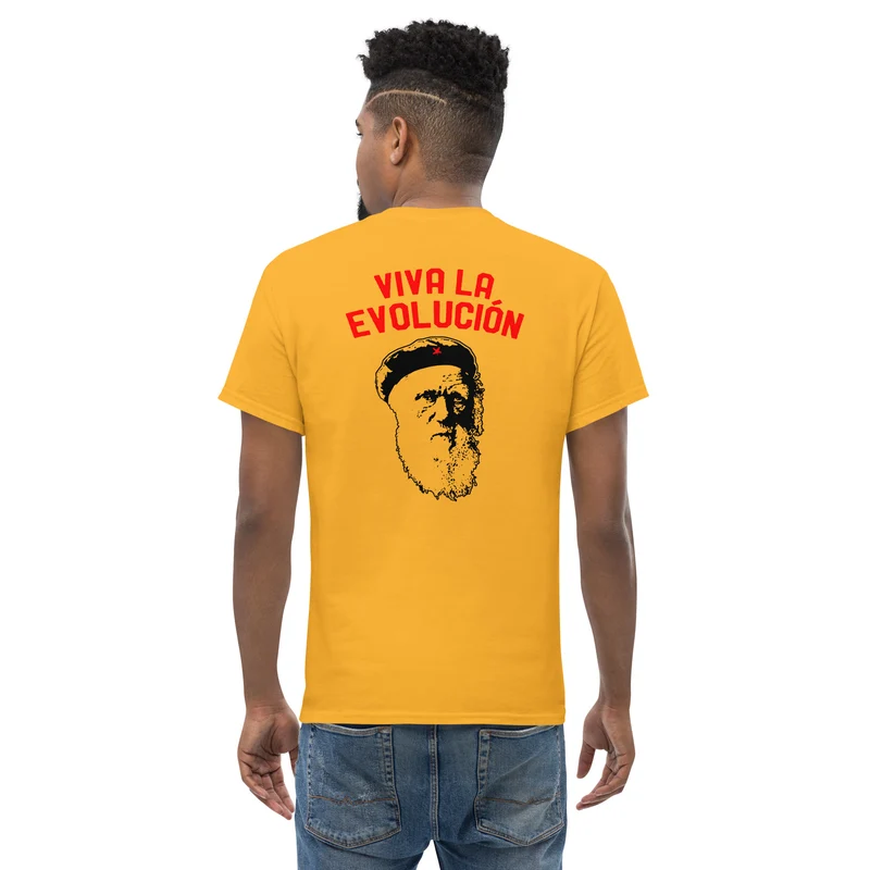 Darwin - Viva la Evolucion - Back Print - Unisex Classic T-Shirt
