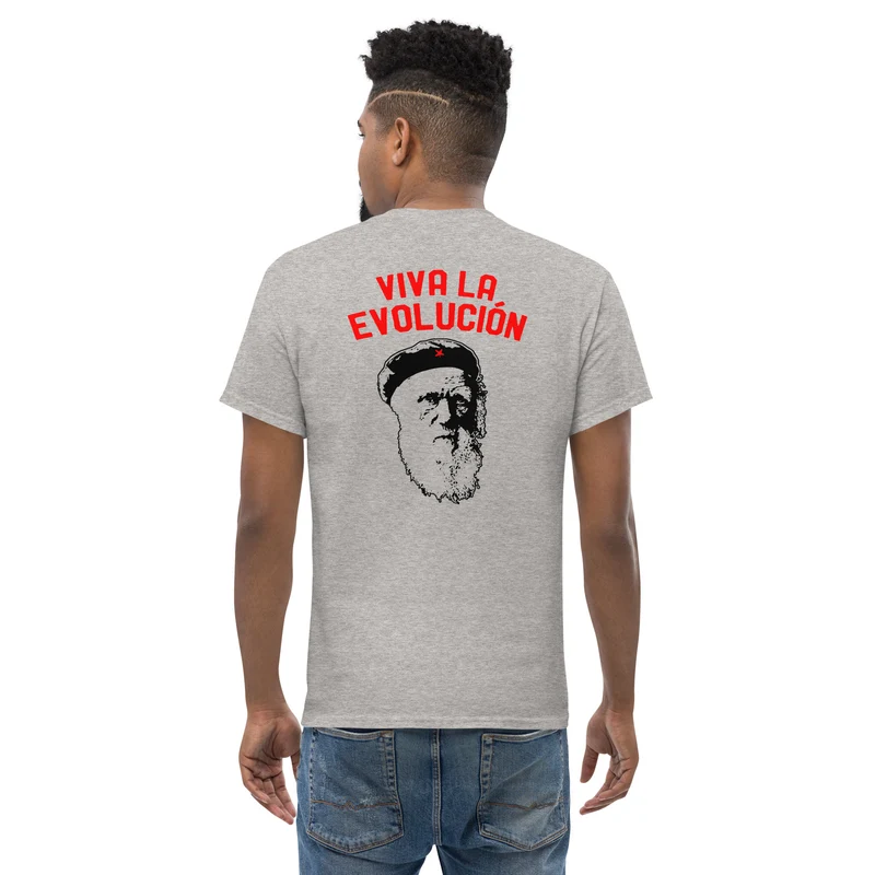 Darwin - Viva la Evolucion - Back Print - Unisex Classic T-Shirt