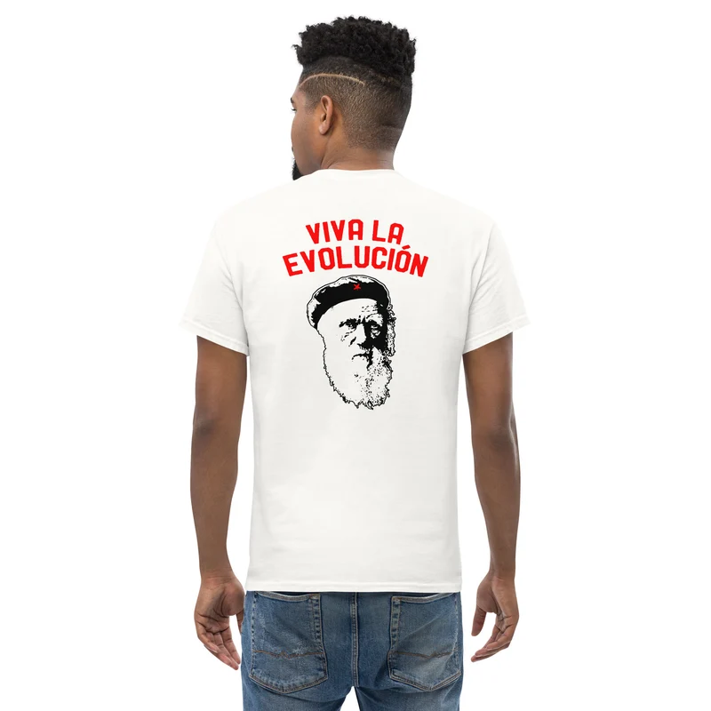 Darwin - Viva la Evolucion - Back Print - Unisex Classic T-Shirt