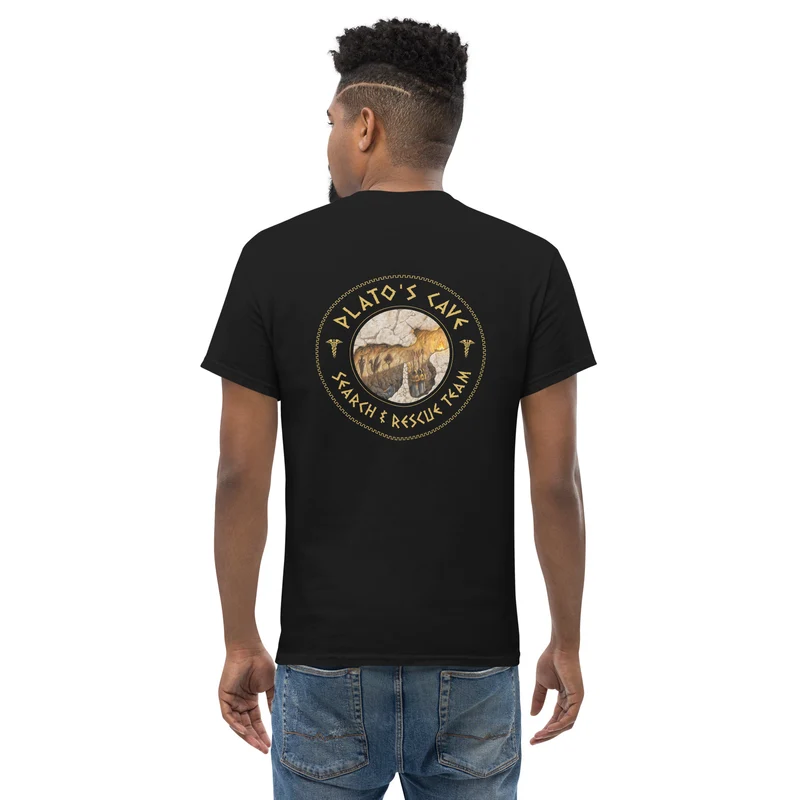 Plato's Cave: Search & Rescue Team - Meme Edition - Back Print - Unisex Classic T-Shirt