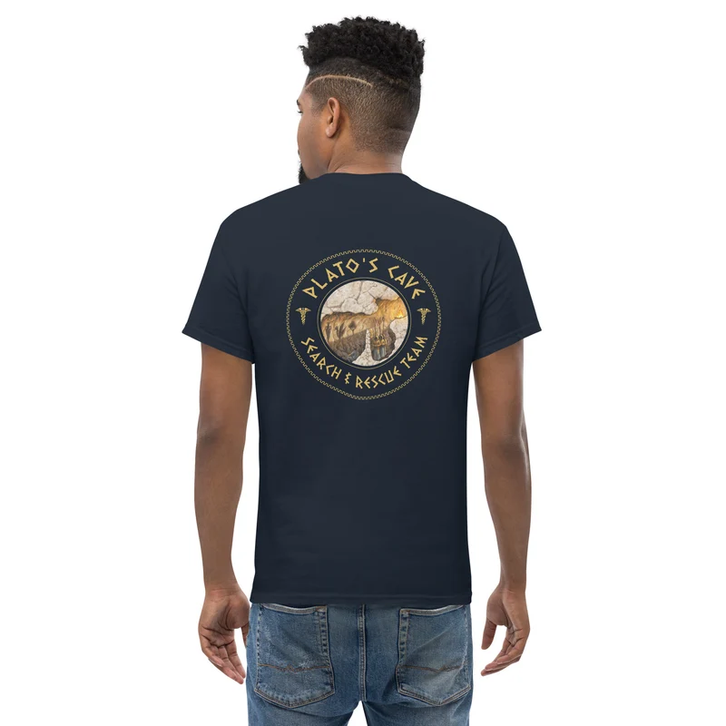 Plato's Cave: Search & Rescue Team - Meme Edition - Back Print - Unisex Classic T-Shirt
