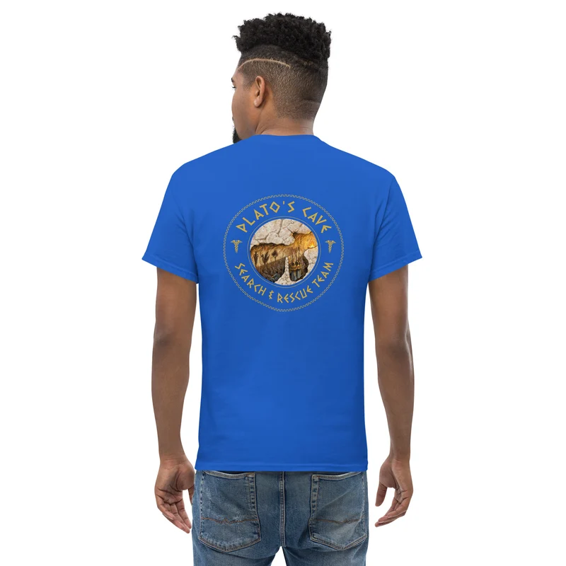 Plato's Cave: Search & Rescue Team - Meme Edition - Back Print - Unisex Classic T-Shirt