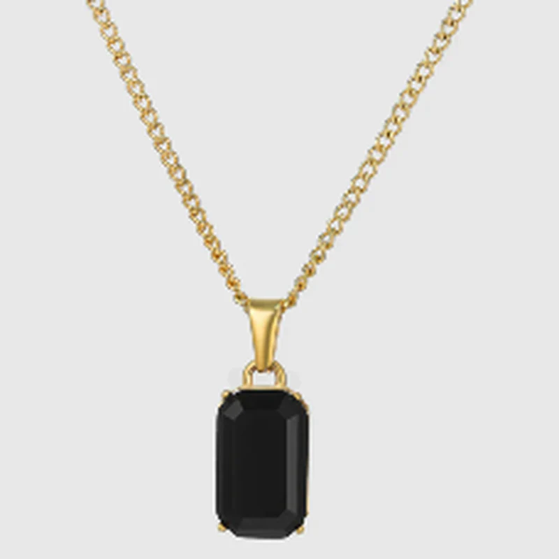 Natural Stone Pendant Necklace