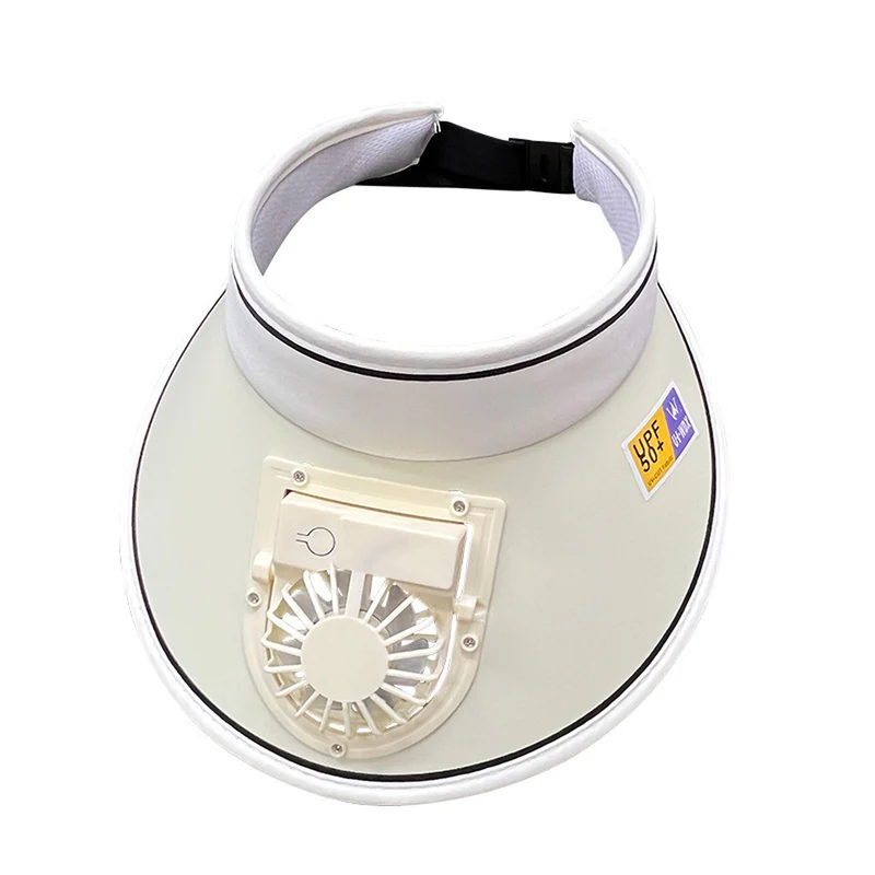 Rechargeable Sun Visor Fan Hat
