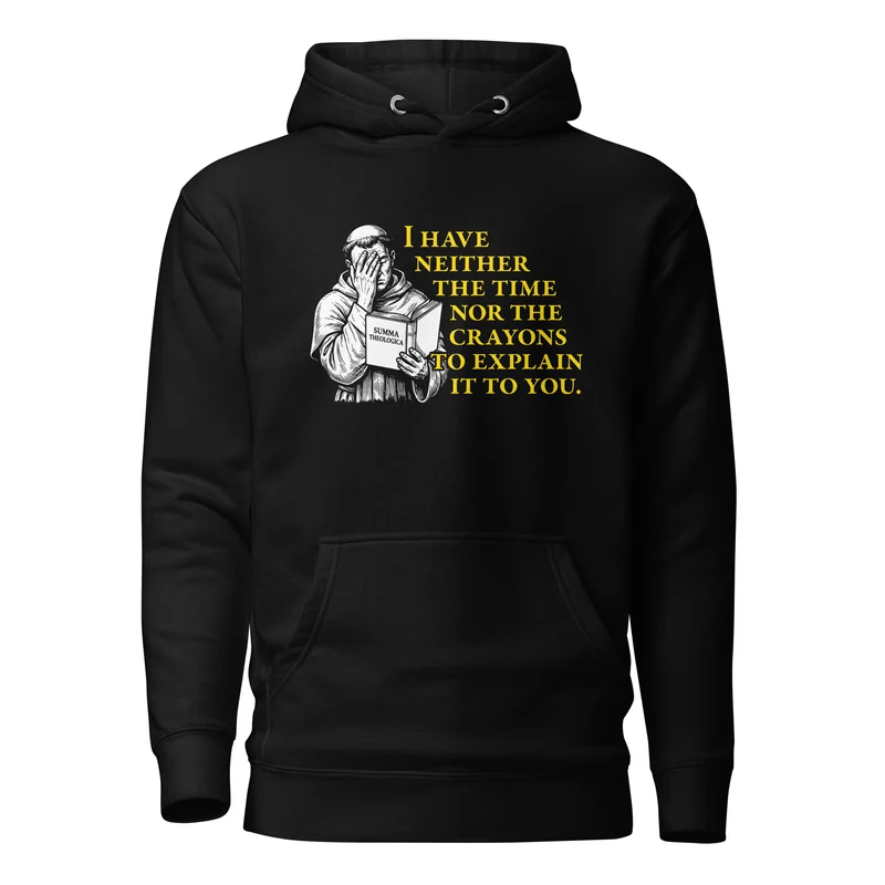 Thomas Aquinas Quote - Premium Hoodie