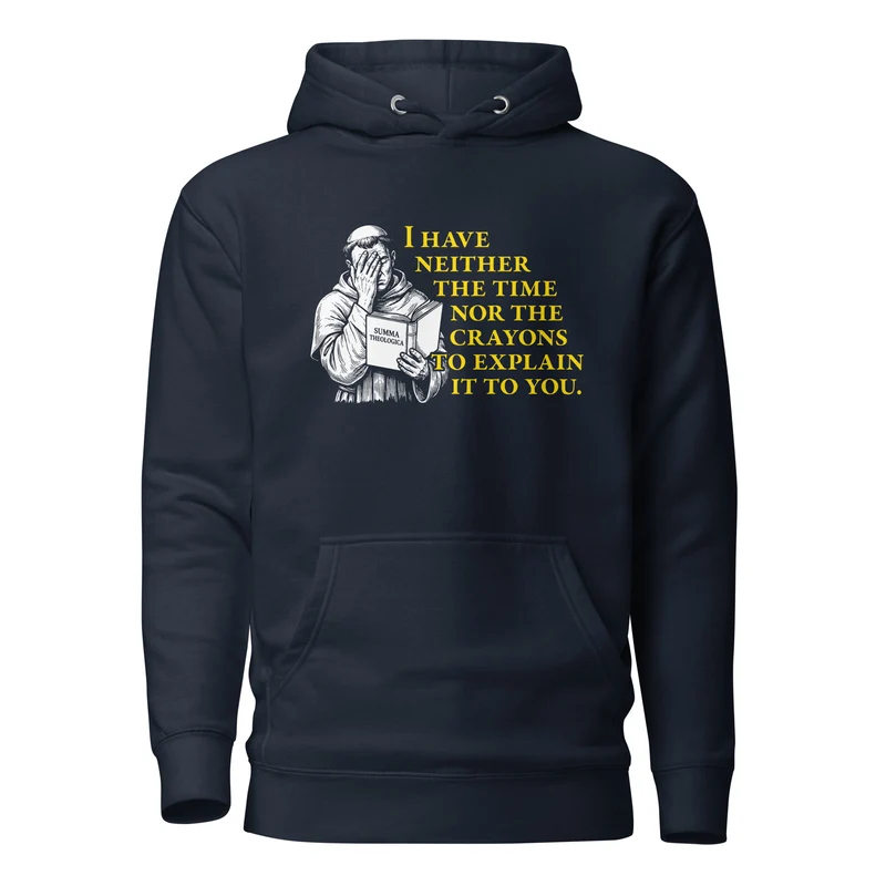 Thomas Aquinas Quote - Premium Hoodie