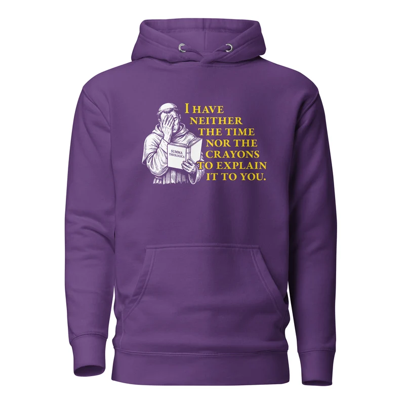 Thomas Aquinas Quote - Premium Hoodie