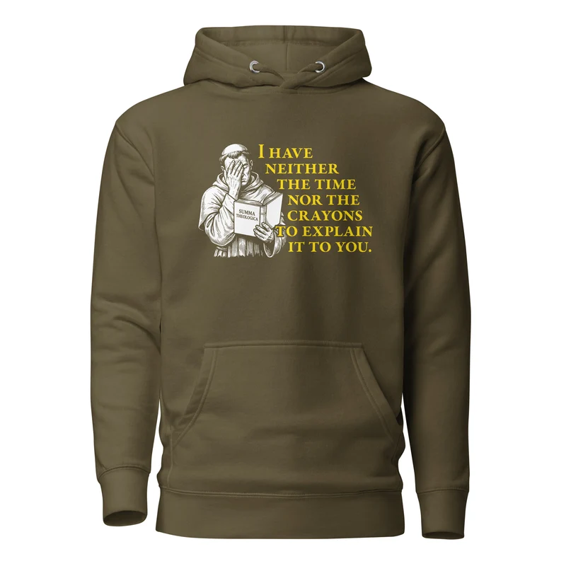 Thomas Aquinas Quote - Premium Hoodie